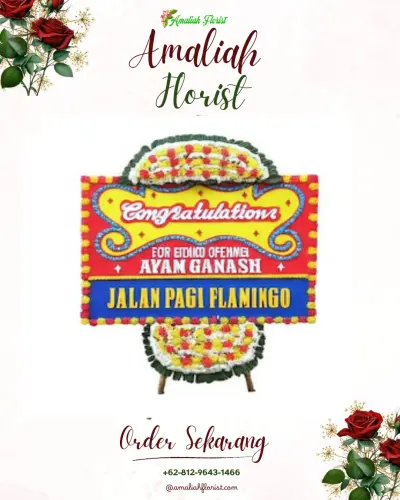 Bunga Papan Congratulation di Dawuhan Wetan
